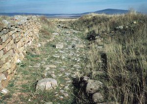 Zbytky hradeb iberského města dobyté Scipio Aemilianus v roce 133 př.n.l.